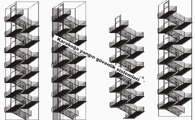 PASLANMAZ YANGIN MERDİVENİ 